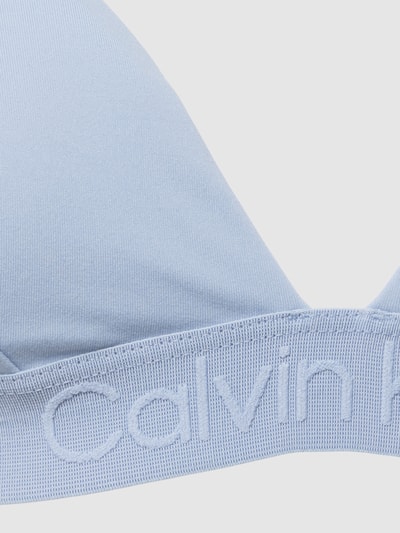 Calvin Klein Underwear Bikinitop met labeldetail, model 'CORE TONAL' Lichtblauw - 2