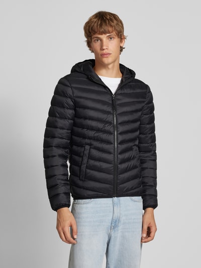 REVIEW Kurtka pikowana z kapturem Czarny 4