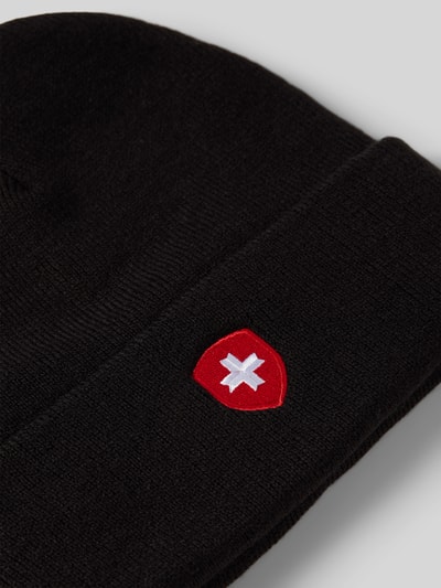 Wellensteyn Mütze mit Label-Patch Black 2