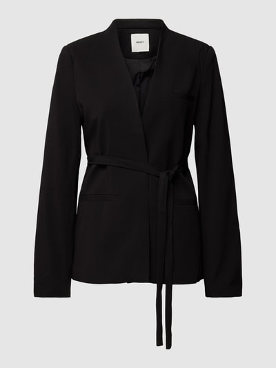 Object Blazer mit Stehkragen Modell 'CECILIE' Black 2