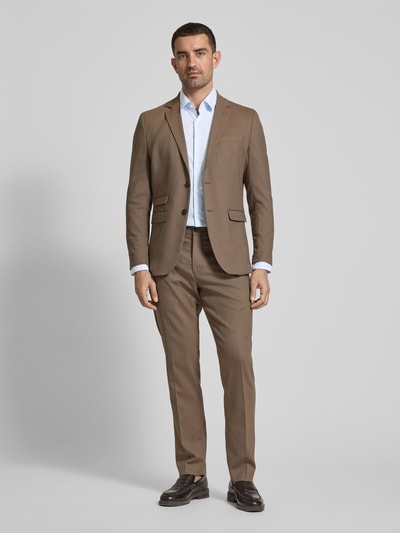 BOSS Slim Fit Business-Hemd mit Knopfleiste Bleu 1