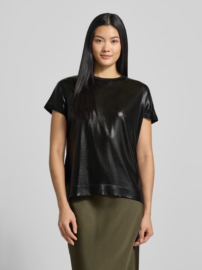 MOS MOSH T-Shirt in Leder-Optik Modell 'Nicola' Black 4