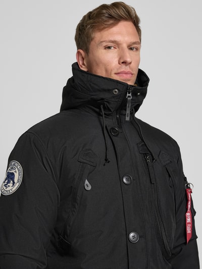 Alpha Industries Parka met labeldetails Antraciet - 3