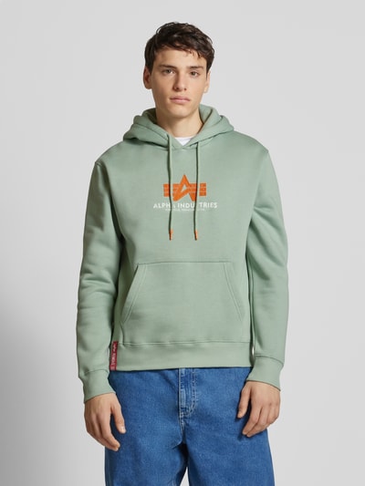 Alpha Industries Hoodie met capuchon Lindegroen - 4