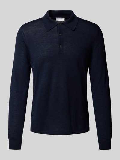 Tiger Of Sweden Strickpullover aus Merinowolle mit Kentkragen Marine 2