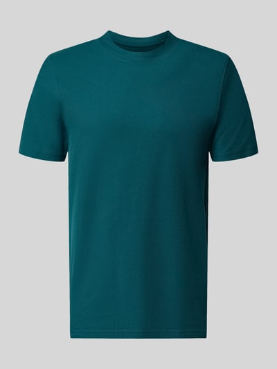 Produktfoto, T-Shirt mit Rundhalsausschnitt von MCNEAL, bawełna, krój slim fit, kolor zielony, długość tyłu w rozmiarze M: 68 cm