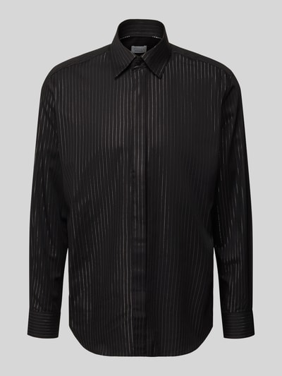 ETERNA Modern fit zakelijk overhemd met knoopsluiting Zwart - 2