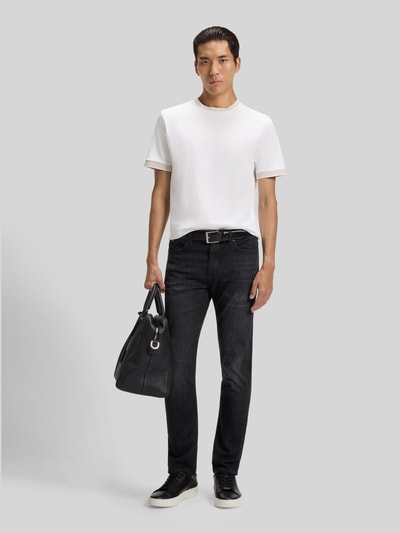 BOSS Slim fit jeans van katoenmix, model 'DELAWARE' Donkergrijs - 1