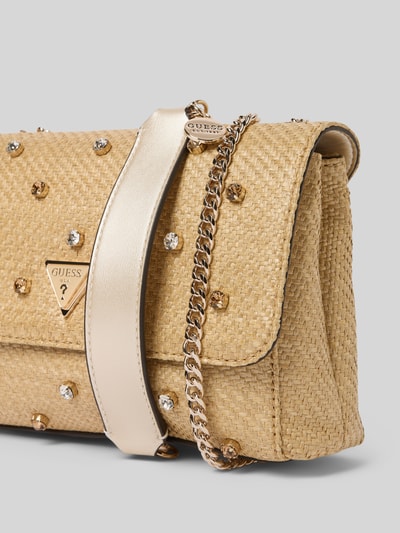 Guess Handtasche mit Ziersteinbesatz Modell 'GIULLY II' Beige 3