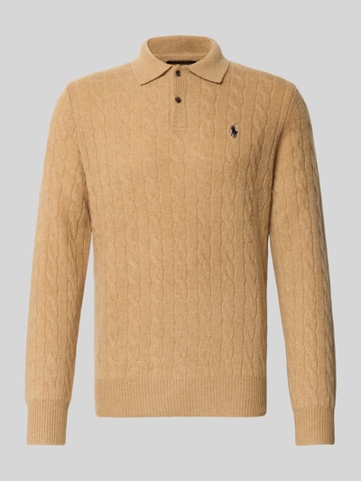 Polo Ralph Lauren Regular fit gebreide pullover van een mix van wol en kasjmier Camel - 2