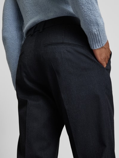 Drykorn Slim fit pantalon met steekzakken, model 'Ajend' Marineblauw - 3