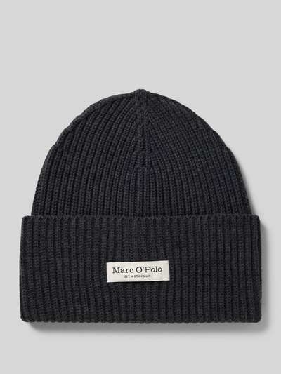 Marc O'Polo Beanie aus reiner Baumwolle Dunkelgrau 1
