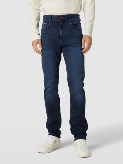 Tommy Hilfiger Slim Fit Jeans im 5-Pocket-Design Modell 'IOWA' Dunkelblau 4