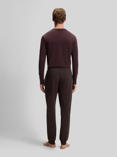 BOSS Regular Fit Sweathose aus Baumwoll-Mix Modell 'Mix&Match' Dunkelbraun 5