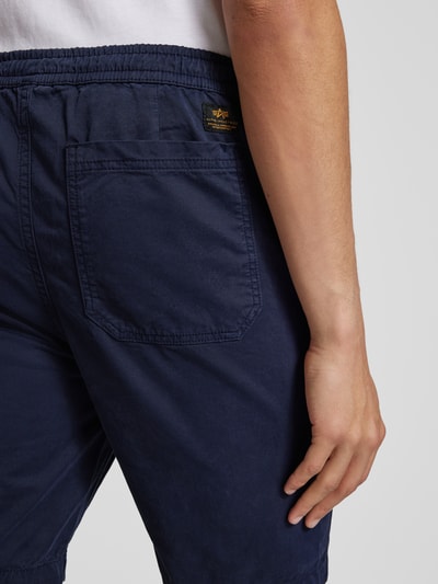 Alpha Industries Shorts mit elastischem Bund und Tunnelzug Marine 3