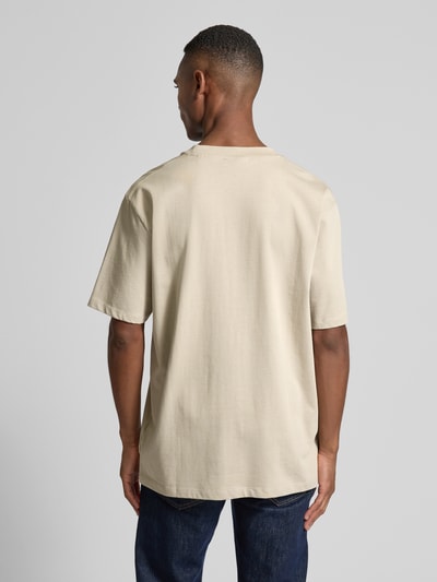 Lindbergh Oversized T-Shirt aus reiner Baumwolle Beige 5