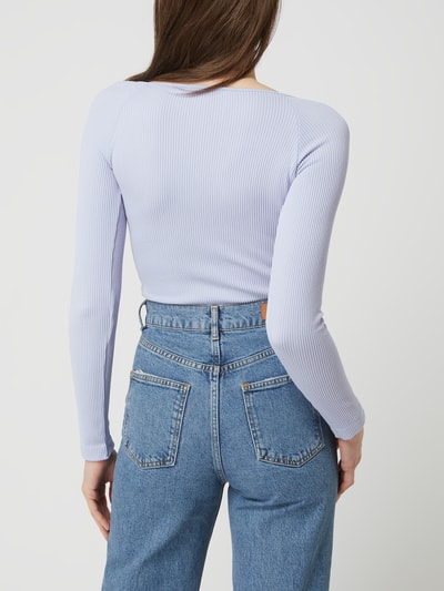 Only Cropped Longsleeve mit Stretch-Anteil Modell 'Gwen' Flieder 5