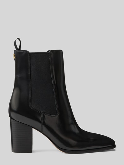 Lauren Ralph Lauren Botki z naturalnej skóry z detalem z logo Czarny 2