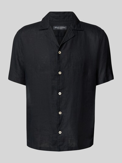 Marc O'Polo Regular Fit Leinenhemd mit Reverskragen Black 2