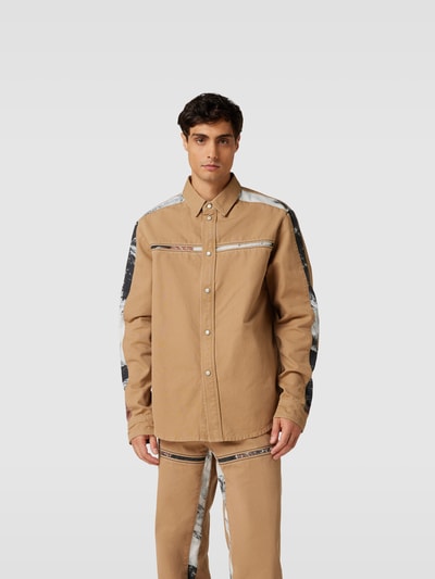 Diesel Hemdjacke mit Druckknopfleiste Camel 4