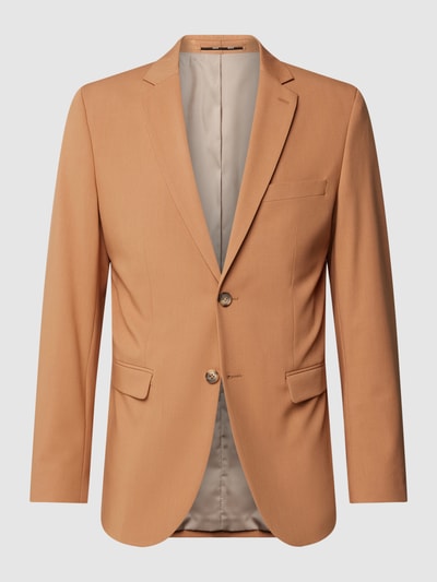 SELECTED HOMME Slim fit 2-knoops colbert met reverskraag, model 'LIAM' Terracotta - 2