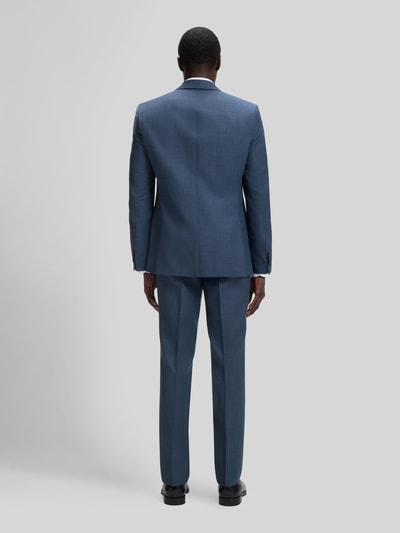 BOSS Slim Fit Anzug aus Wolle mit feinem Webmuster Blau 5