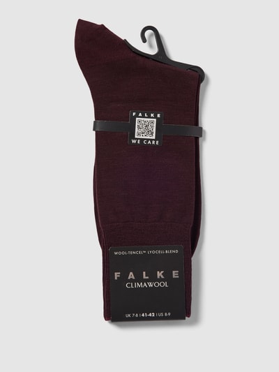 Falke Socken mit Woll-Anteil Modell 'ClimaWool' Bordeaux 3