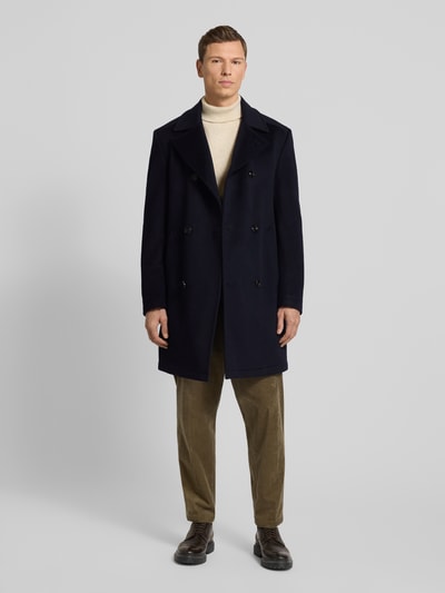 JOOP! Collection Lange jas met reverskraag, model 'BEALE' Marineblauw - 1