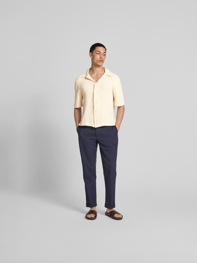 Officine Générale Freizeithemd mit Knopfleiste Offwhite 1