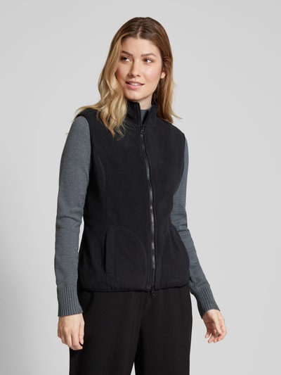 Christian Berg Woman Fleecegilet met opstaande kraag Zwart - 4