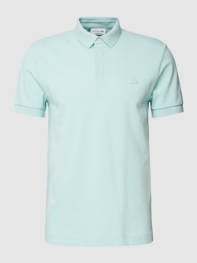 Lacoste Koszulka polo o kroju classic fit z detalem z logo Miętowy 2