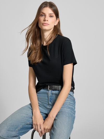 Mustang T-shirt z okrągłym dekoltem model ‘Ada’ Czarny 3