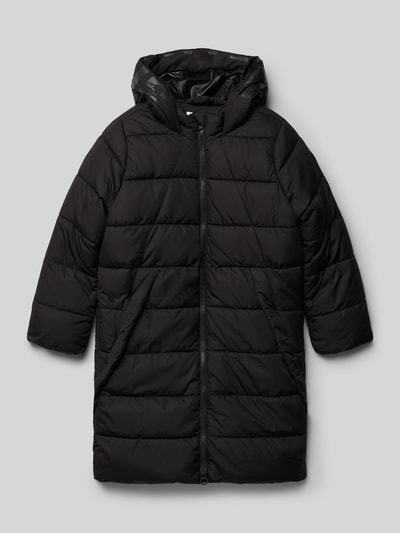 s.Oliver RED LABEL Regular Fit Steppmantel mit Kapuze Black 1