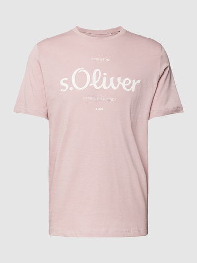 s.Oliver RED LABEL T-Shirt mit Label-Print Pink 2