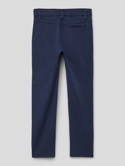 s.Oliver RED LABEL Spodnie o kroju slim fit z wpuszczanymi kieszeniami w stylu francuskim Granatowy 3