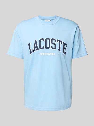 Lacoste T-Shirt mit Label-Print Hellblau 2