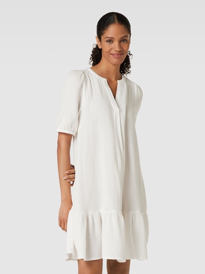Vero Moda Sukienka o długości do kolan z dekoltem w serek model ‘NATALI’ Złamany biały 4
