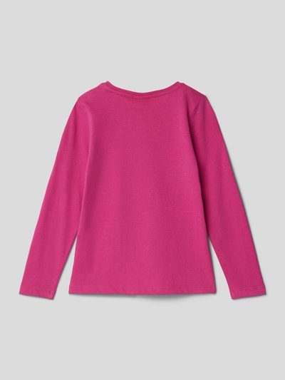 s.Oliver RED LABEL Longsleeve mit Motiv-Print Pink 3