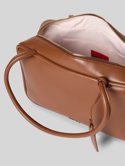 HUGO Henkeltasche in Lederoptik Modell 'JODI_DUFFLE' Dunkelbraun 5