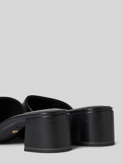 Tamaris Lederslides mit breiter Schaftbrücke Black 2