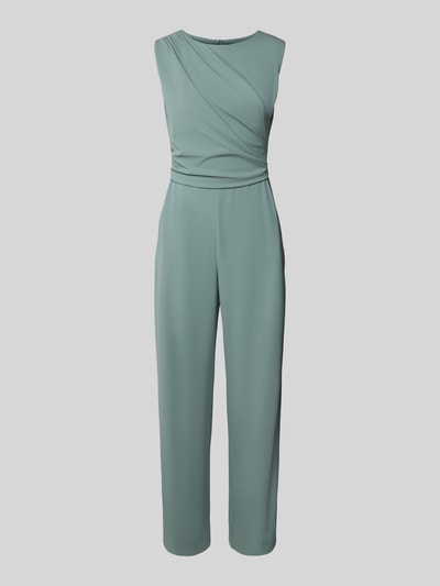 Swing Jumpsuit mit Rundhalsausschnitt und Raffungen Lind 2