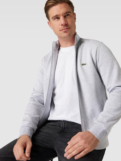 Lacoste Sweatjacke mit Label-Detail Hellgrau 3