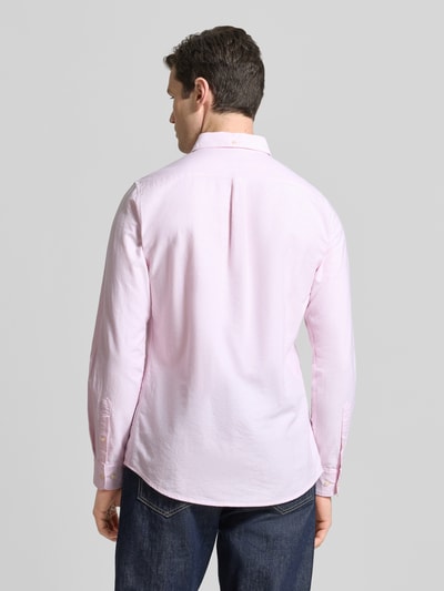 Barbour Tailored Fit Freizeithemd aus reiner Baumwolle Modell 'STRIPED OXFORD' Pink 5