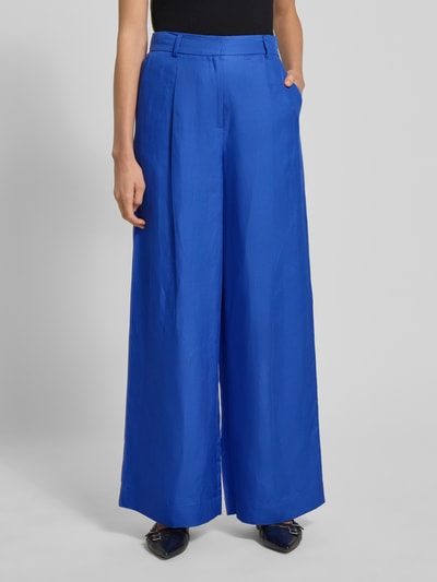 Selected Femme Wide Leg Stoffhose aus Lyocell-Leinen-Mix Modell 'LYRA' Royal 4