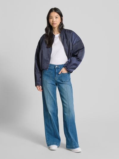 OPUS PANTS Jeans mit weitem Bein und Eingrifftaschen Modell 'Melly' Jeansblau 1