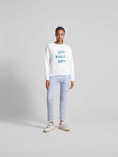 Juvia Sweatshirt mit Statement-Print Weiss 1