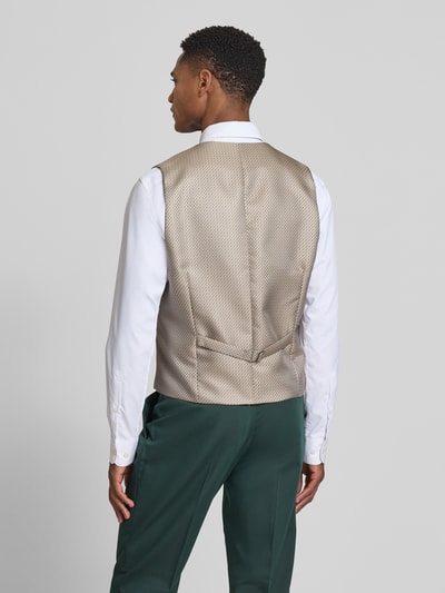 WILVORST Gilet met paspelzakken en V-hals Beige - 5