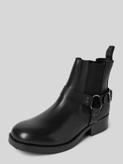 Steve Madden Boots van leer met labeldetail, model 'ANTONN' Zwart - 1