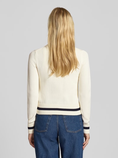 Guess Jeans Kurtka z dzianiny ze stójką Écru 5