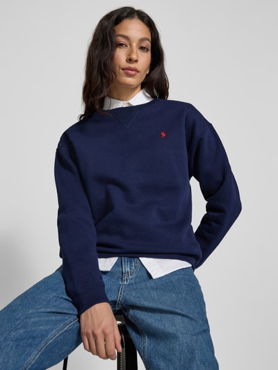 Polo Ralph Lauren Oversized Sweatshirt mit Logo-Stitching Marine 3